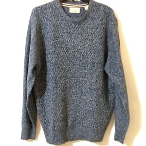 WEATHERPROOF VINTAGE NAVY BLUE WHITE LONG SLEEVE CREW NECK SWEATER SIZE XL NWT